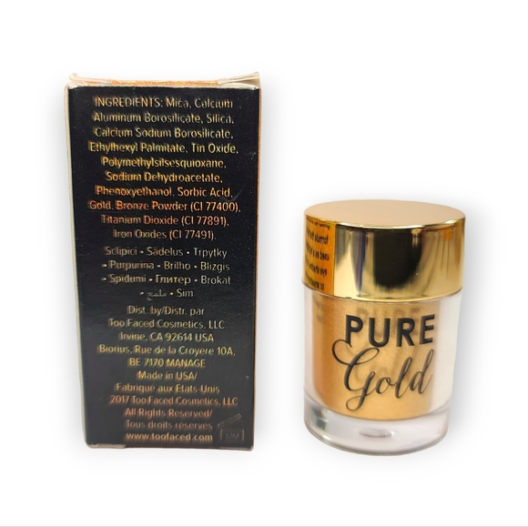 Too Faced Pure Gold Ultra Fine Face and Body Glitter Infused with Real Gold - Picture 6 of 13